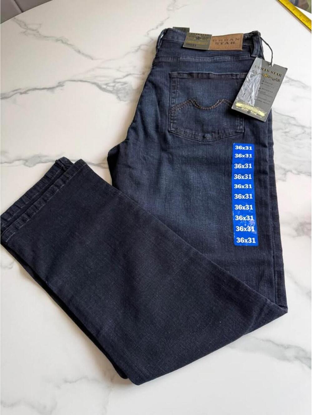 Urban Star men’s jeans dark wash straight leg 36x31